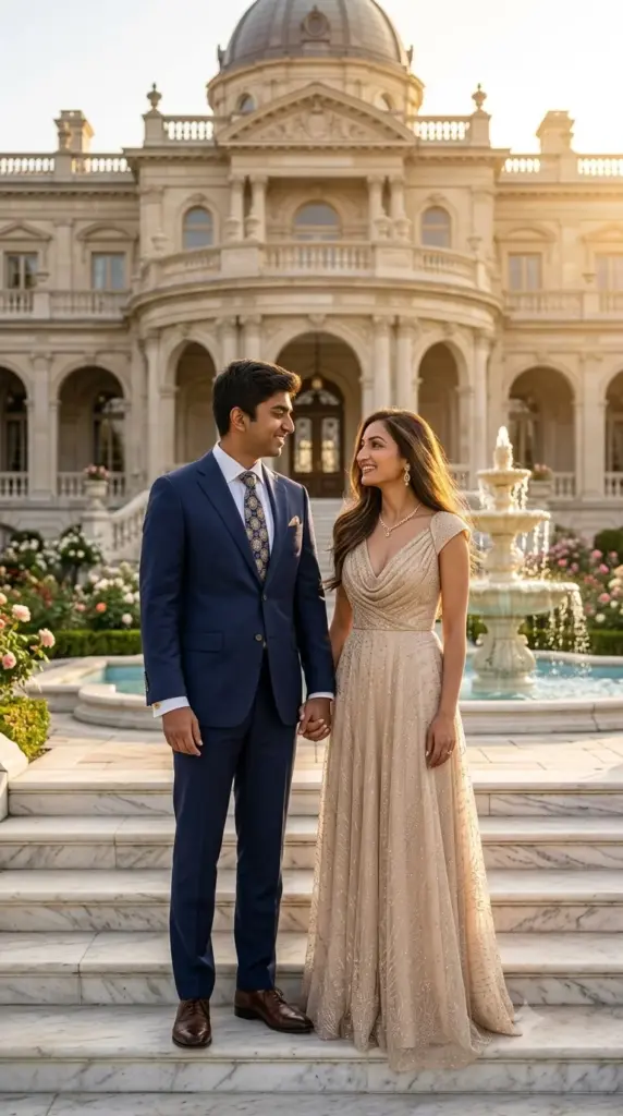 Royal Palace Couple Portrait
