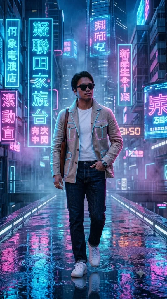 Blue Cyberpunk Vibes